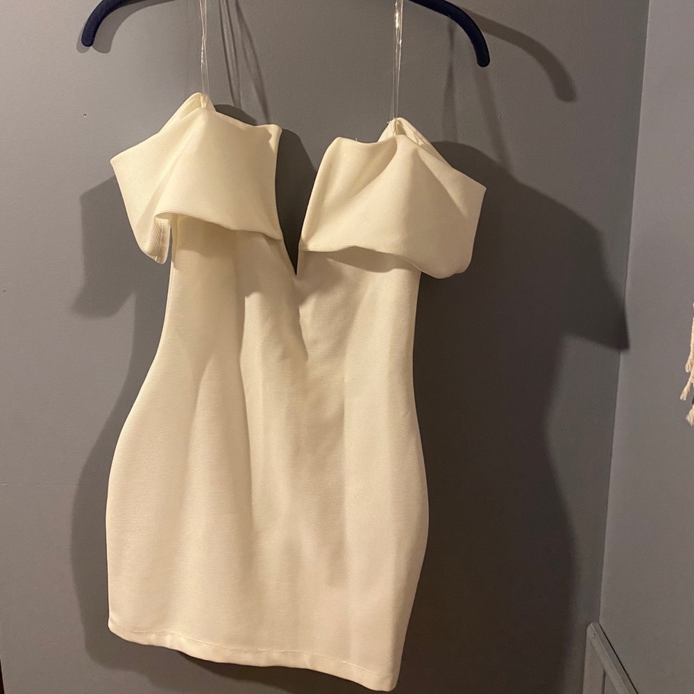 White cocktail dress